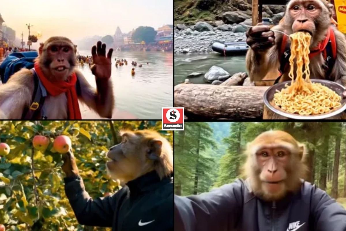 AI Monkey Vlogger: “AI बंदर व्लॉगर ‘बबलू’ की बेमिसाल यात्रा: जंगल, गंगा और वायरल स्टारडम!”